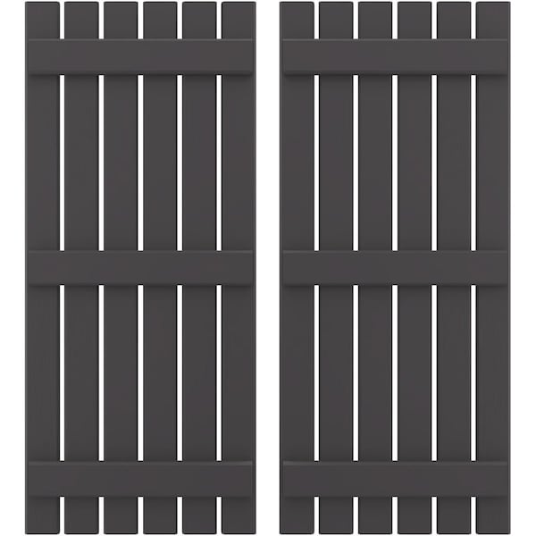 Ekena Millwork Americraft 6-Board, 3 Batten Exterior Real Wood Spaced Board-n-Batten Shutters, ARW401SB623X42SMH, PR ARW401SB623X42SMH - main